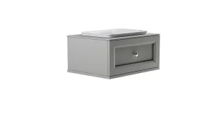 Тумба с раковиной Astra-Form Классик 4631177715501 80 см серый матовый